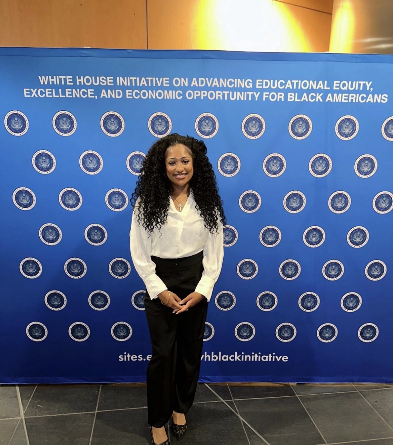 Siani Brown at the White House Initiative on Advancing Educational Equity for Black Americans